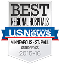 US News & World Report ortho regional badge 2015
